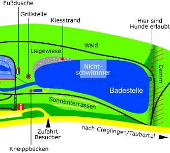 Übersichtsplan Badestelle