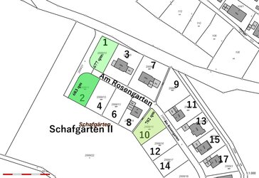 Freie Bauplätze im Baugebiet "Schafgärten II", Creglingen