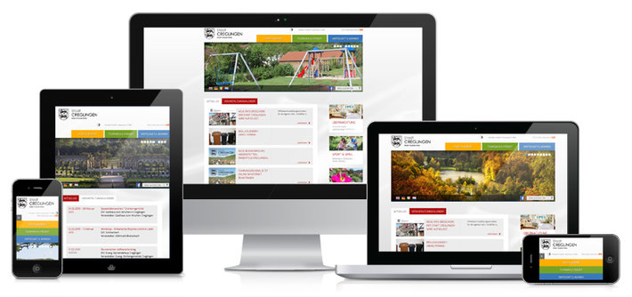 Responsive Web der Stadt Creglingen